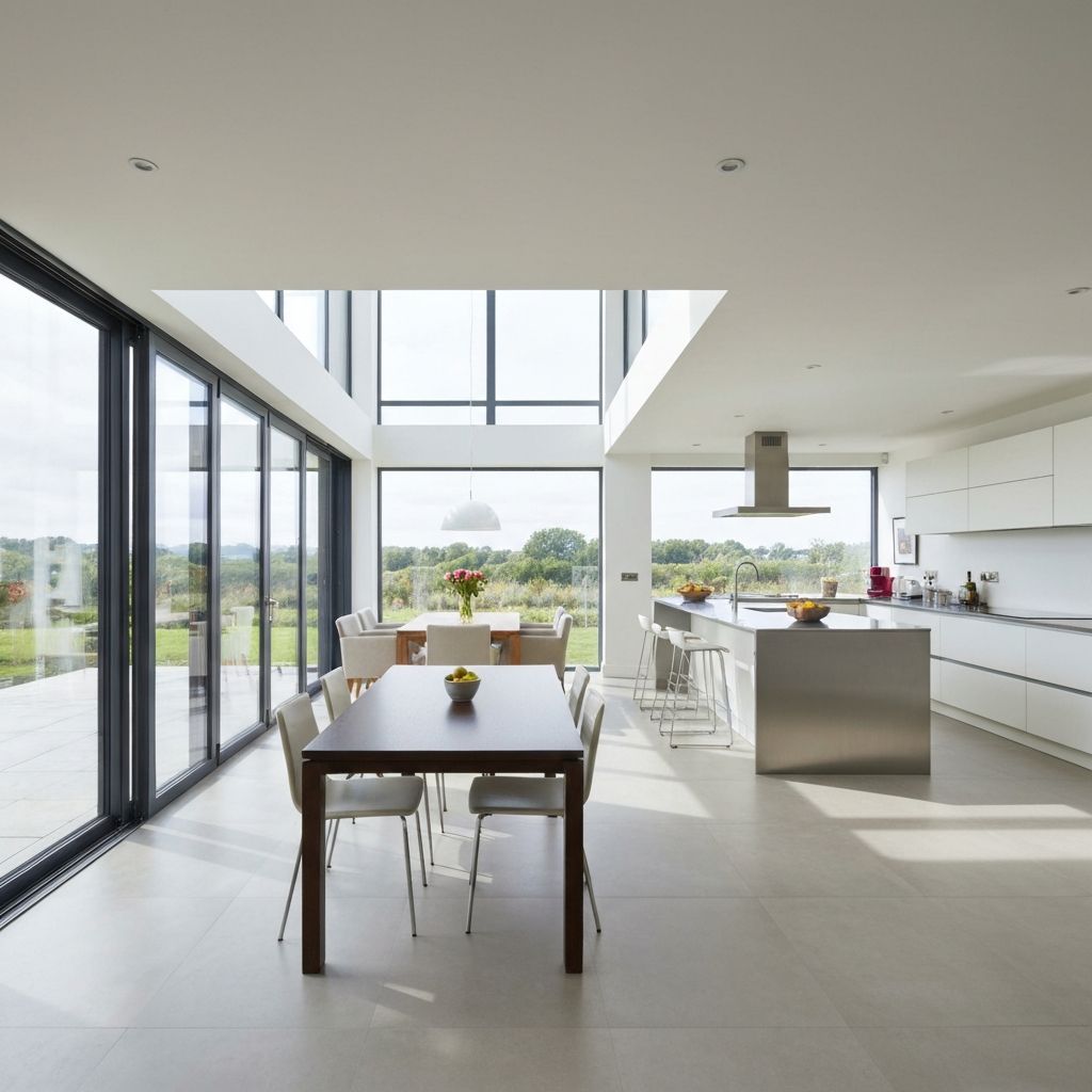 Modern home extension interior